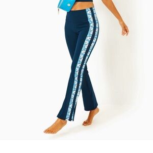 Lilly Pulitzer Navy Floral Flare Pants